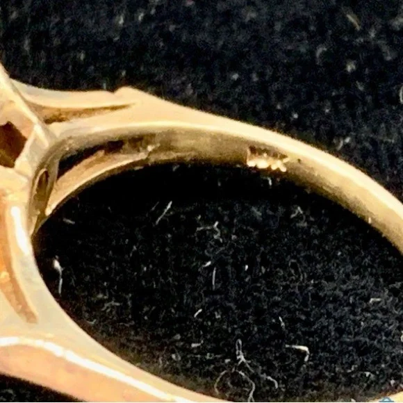 Rare vintage Koroit opal, in Queensland, Australia; set In 10 k gold - Picture 6 of 14